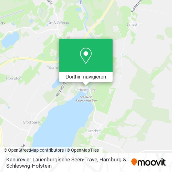 Kanurevier Lauenburgische Seen-Trave Karte