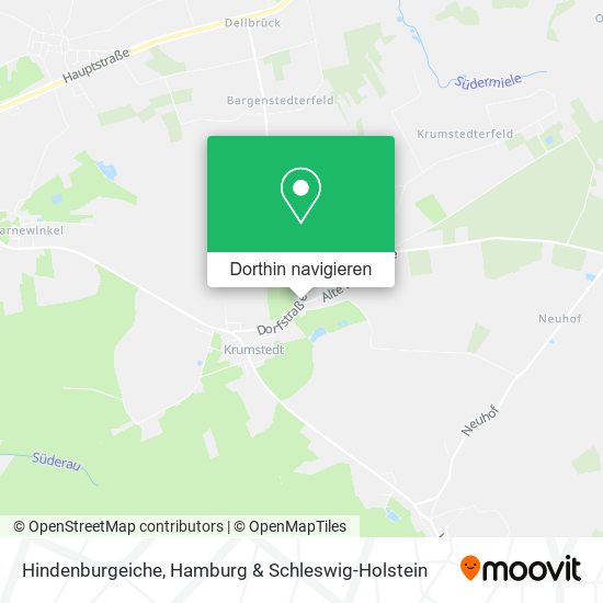 Hindenburgeiche Karte