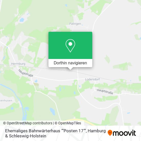 Ehemaliges Bahnwärterhaus ""Posten 17"" Karte