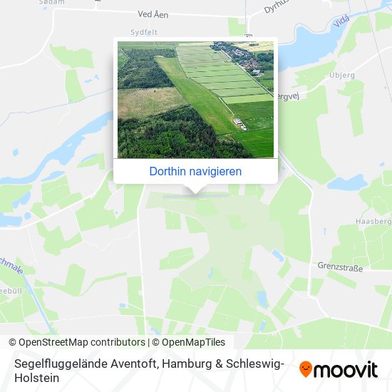 Segelfluggelände Aventoft Karte