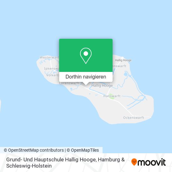 Grund- Und Hauptschule Hallig Hooge Karte