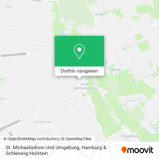 St. Michaelisdonn Und Umgebung Karte