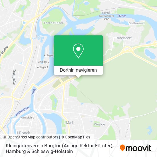 Kleingartenverein Burgtor (Anlage Rektor Förster) Karte