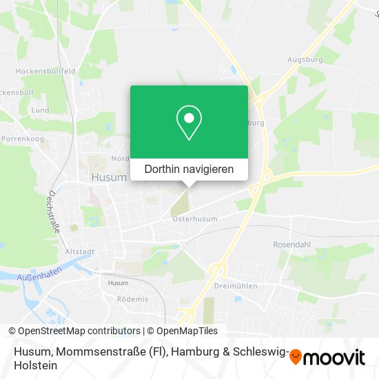 Husum, Mommsenstraße (Fl) Karte