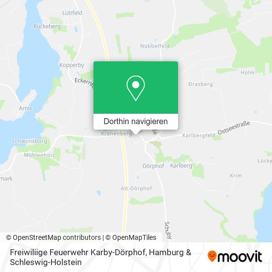 Freiwiliige Feuerwehr Karby-Dörphof Karte