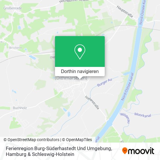 Ferienregion Burg-Süderhastedt Und Umgebung Karte