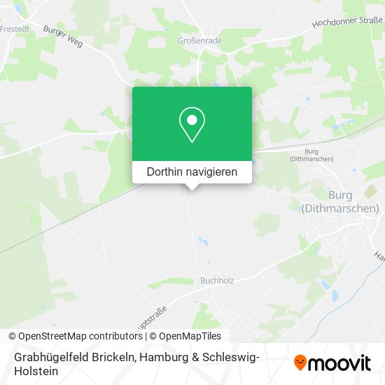 Grabhügelfeld Brickeln Karte