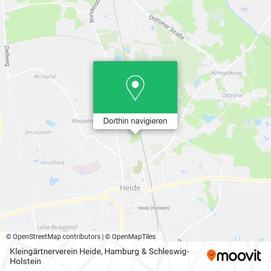 Kleingärtnerverein Heide Karte