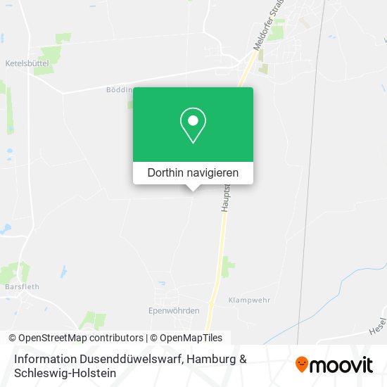 Information Dusenddüwelswarf Karte