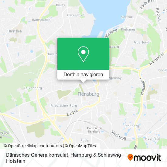 Dänisches Generalkonsulat Karte