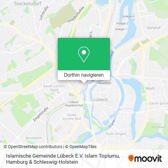 Islamische Gemeinde Lübeck E.V. Islam Toplumu Karte