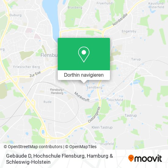 Gebäude D, Hochschule Flensburg Karte