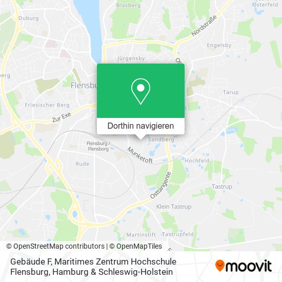 Gebäude F, Maritimes Zentrum Hochschule Flensburg Karte