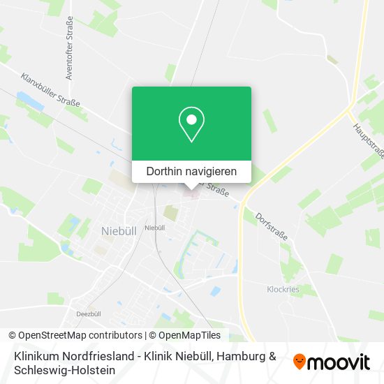 Klinikum Nordfriesland - Klinik Niebüll Karte