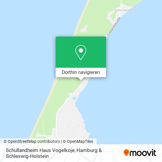 Schullandheim Haus Vogelkoje Karte