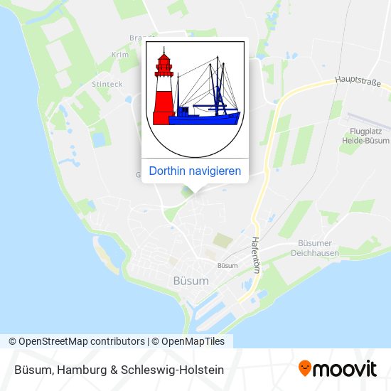 Büsum Karte