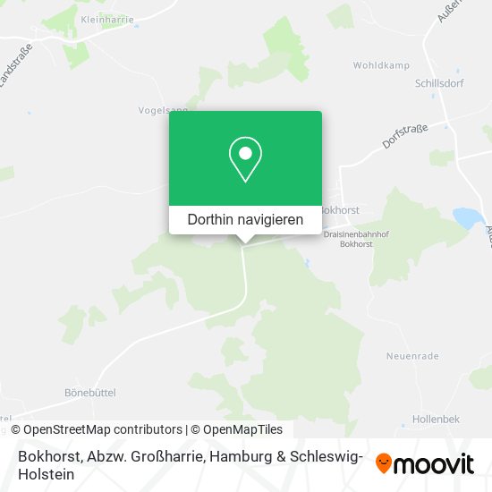 Bokhorst, Abzw. Großharrie Karte