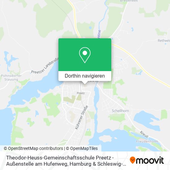 Theodor-Heuss-Gemeinschaftsschule Preetz - Außenstelle am Hufenweg Karte