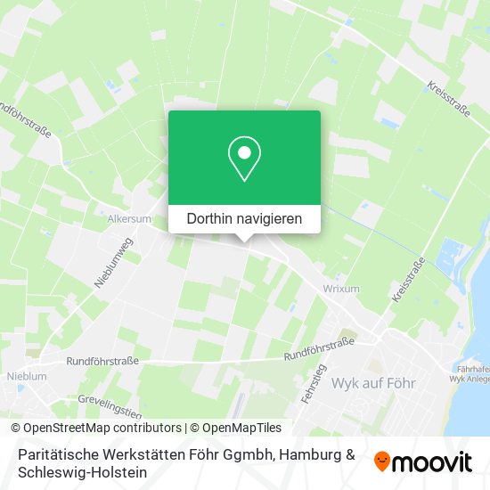 Paritätische Werkstätten Föhr Ggmbh Karte