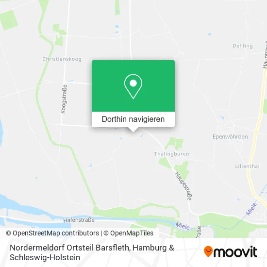 Nordermeldorf Ortsteil Barsfleth Karte
