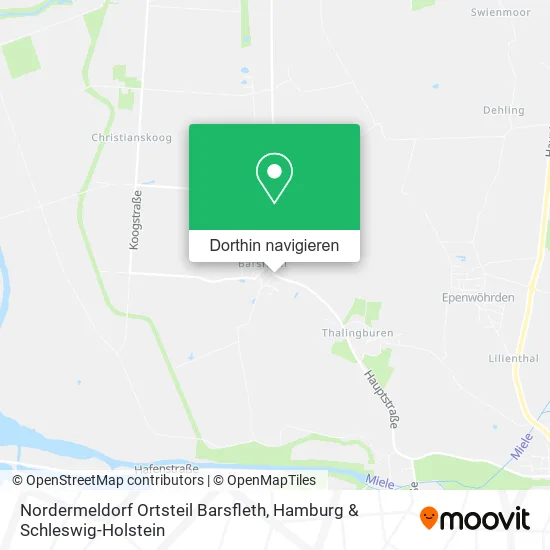 Nordermeldorf Ortsteil Barsfleth Karte