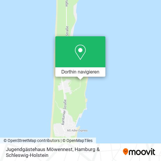Jugendgästehaus Möwennest Karte