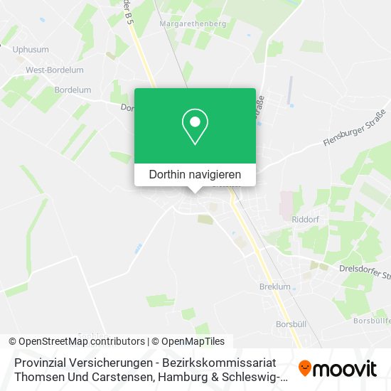 Provinzial Versicherungen - Bezirkskommissariat Thomsen Und Carstensen Karte
