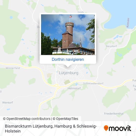 Bismarckturm Lütjenburg Karte