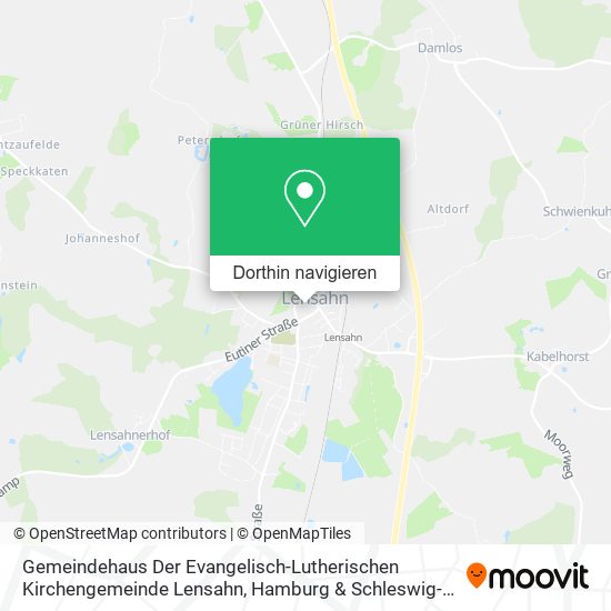 Gemeindehaus Der Evangelisch-Lutherischen Kirchengemeinde Lensahn Karte