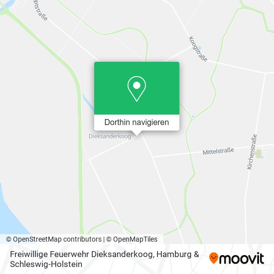 Freiwillige Feuerwehr Dieksanderkoog Karte