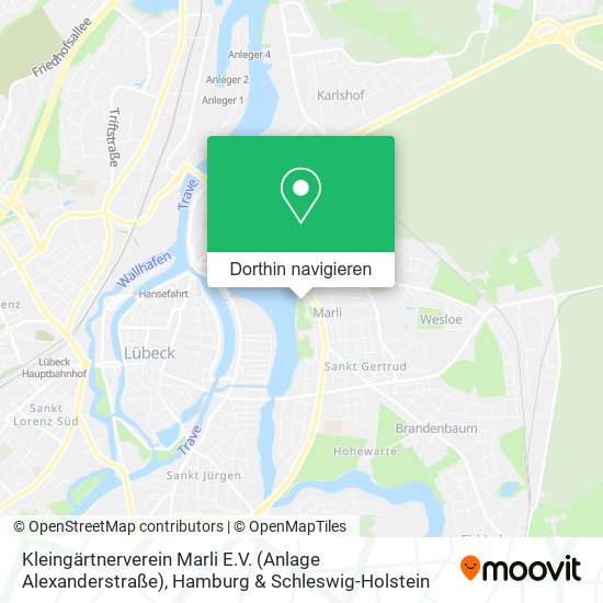 Kleingärtnerverein Marli E.V. (Anlage Alexanderstraße) Karte