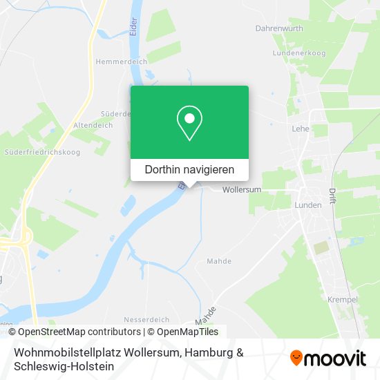 Wohnmobilstellplatz Wollersum Karte