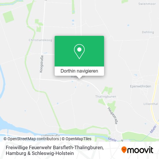 Freiwillige Feuerwehr Barsfleth-Thalingburen Karte