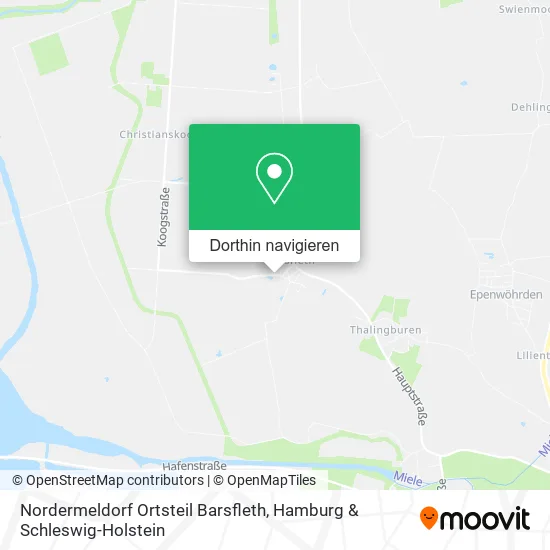 Nordermeldorf Ortsteil Barsfleth Karte