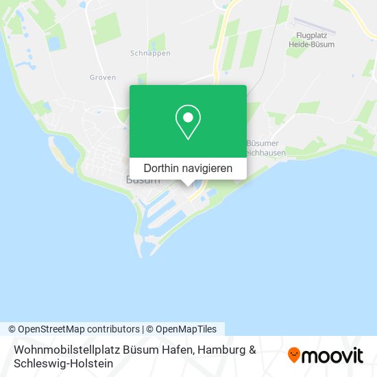 Wohnmobilstellplatz Büsum Hafen Karte