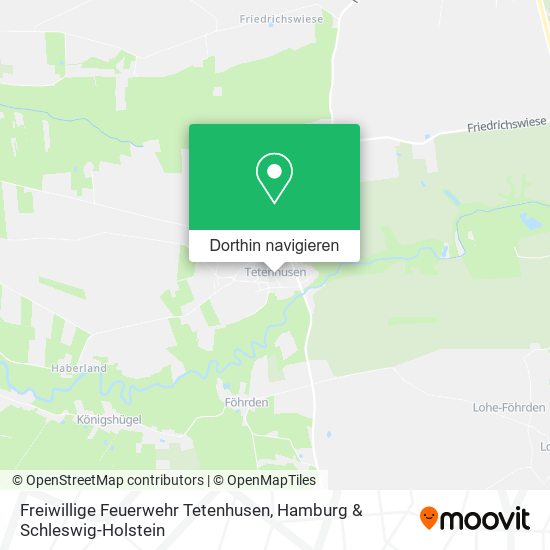 Freiwillige Feuerwehr Tetenhusen Karte
