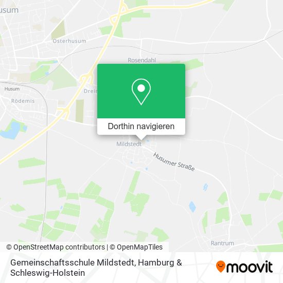 Gemeinschaftsschule Mildstedt Karte