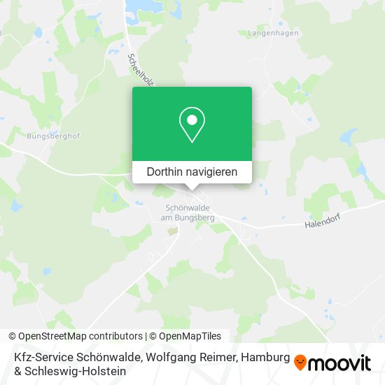 Kfz-Service Schönwalde, Wolfgang Reimer Karte
