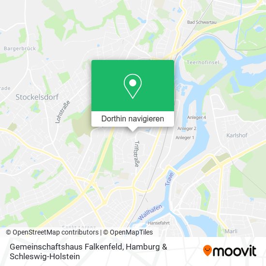 Gemeinschaftshaus Falkenfeld Karte