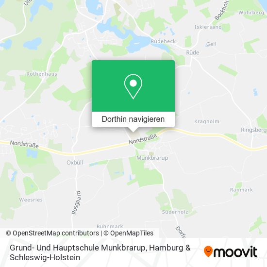 Grund- Und Hauptschule Munkbrarup Karte