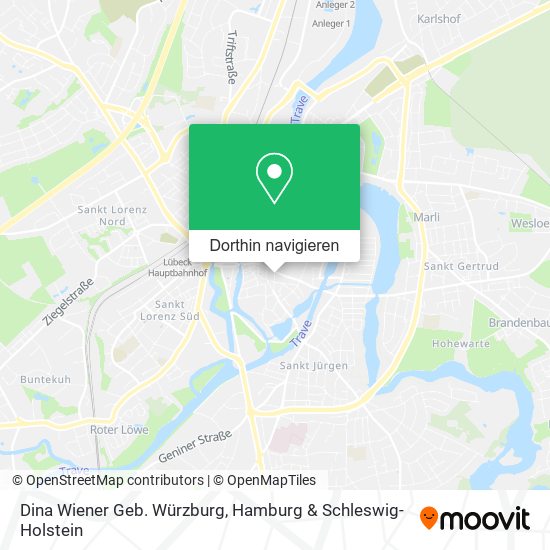 Dina Wiener Geb. Würzburg Karte