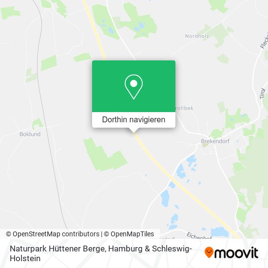 Naturpark Hüttener Berge Karte