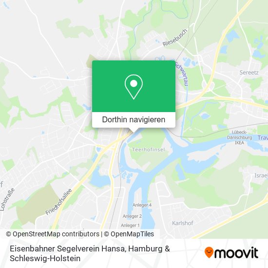 Eisenbahner Segelverein Hansa Karte