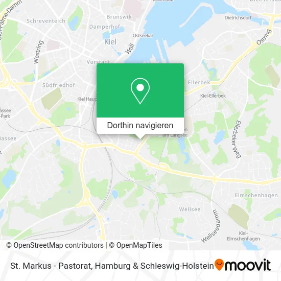 St. Markus - Pastorat Karte