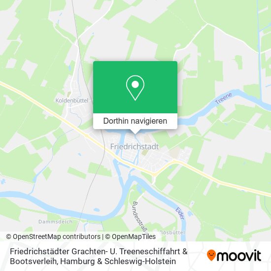 Friedrichstädter Grachten- U. Treeneschiffahrt & Bootsverleih Karte