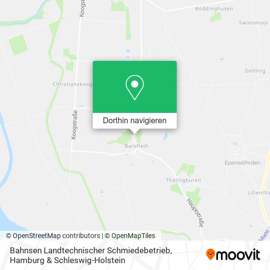 Bahnsen Landtechnischer Schmiedebetrieb Karte