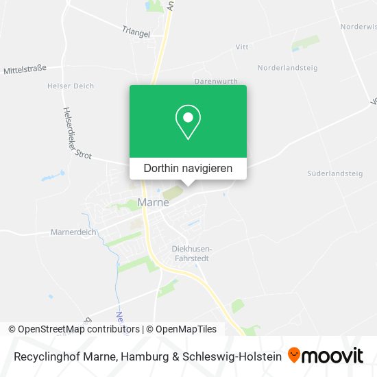 Recyclinghof Marne Karte