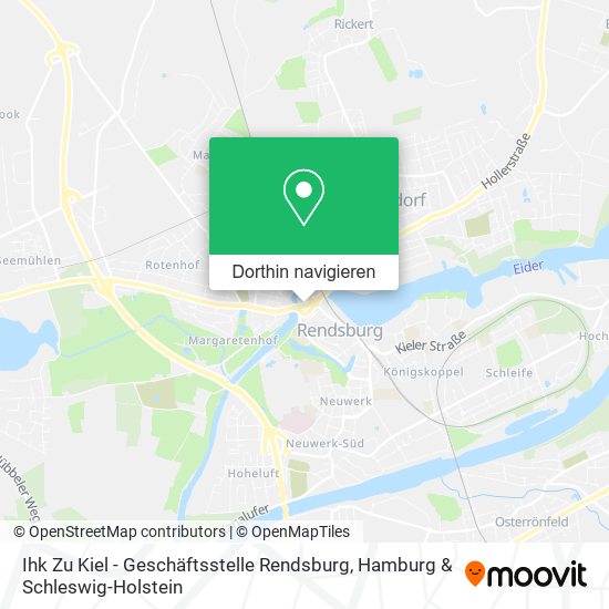 Ihk Zu Kiel - Geschäftsstelle Rendsburg Karte