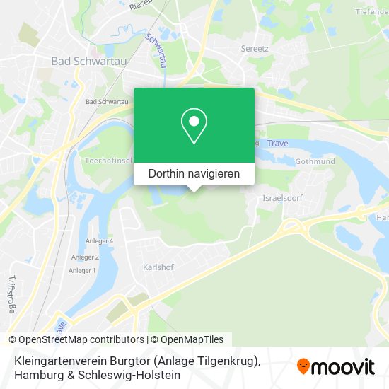 Kleingartenverein Burgtor (Anlage Tilgenkrug) Karte