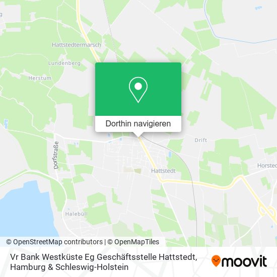 Vr Bank Westküste Eg Geschäftsstelle Hattstedt Karte